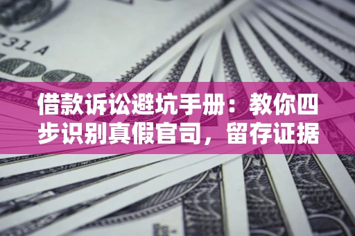 济南借款诉讼避坑手册：教你四步识别真假官司，留存证据不踩雷