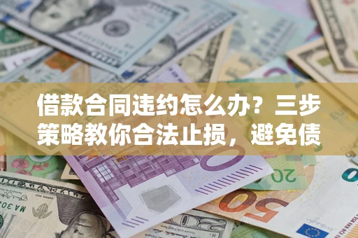 济南借款合同违约怎么办？三步策略教你合法止损，避免债务危机升级