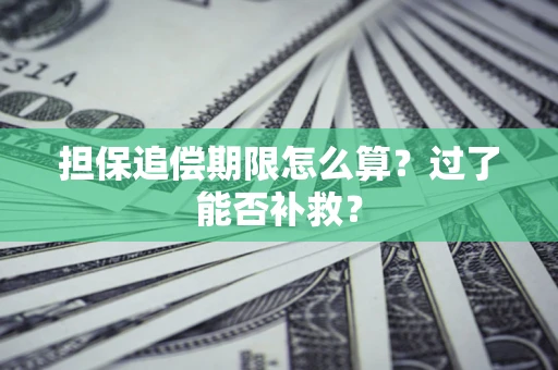 济南担保追偿期限怎么算？过了能否补救？
